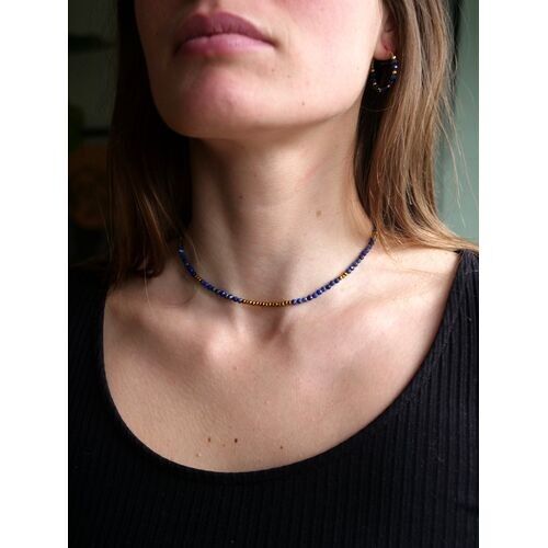 Bérénice Necklace in Lapis Lazuli