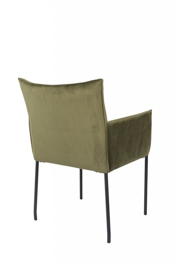 FAUTEUIL DION VELOURS OLIVE 4