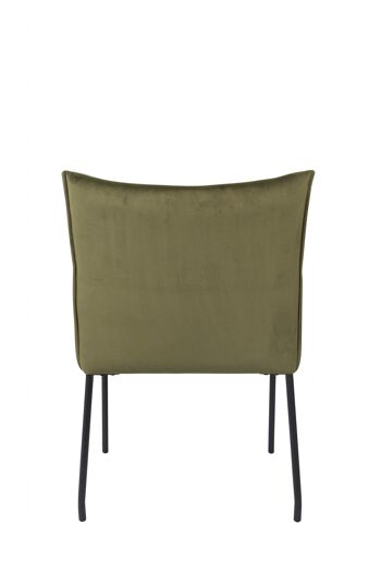 FAUTEUIL DION VELOURS OLIVE 5