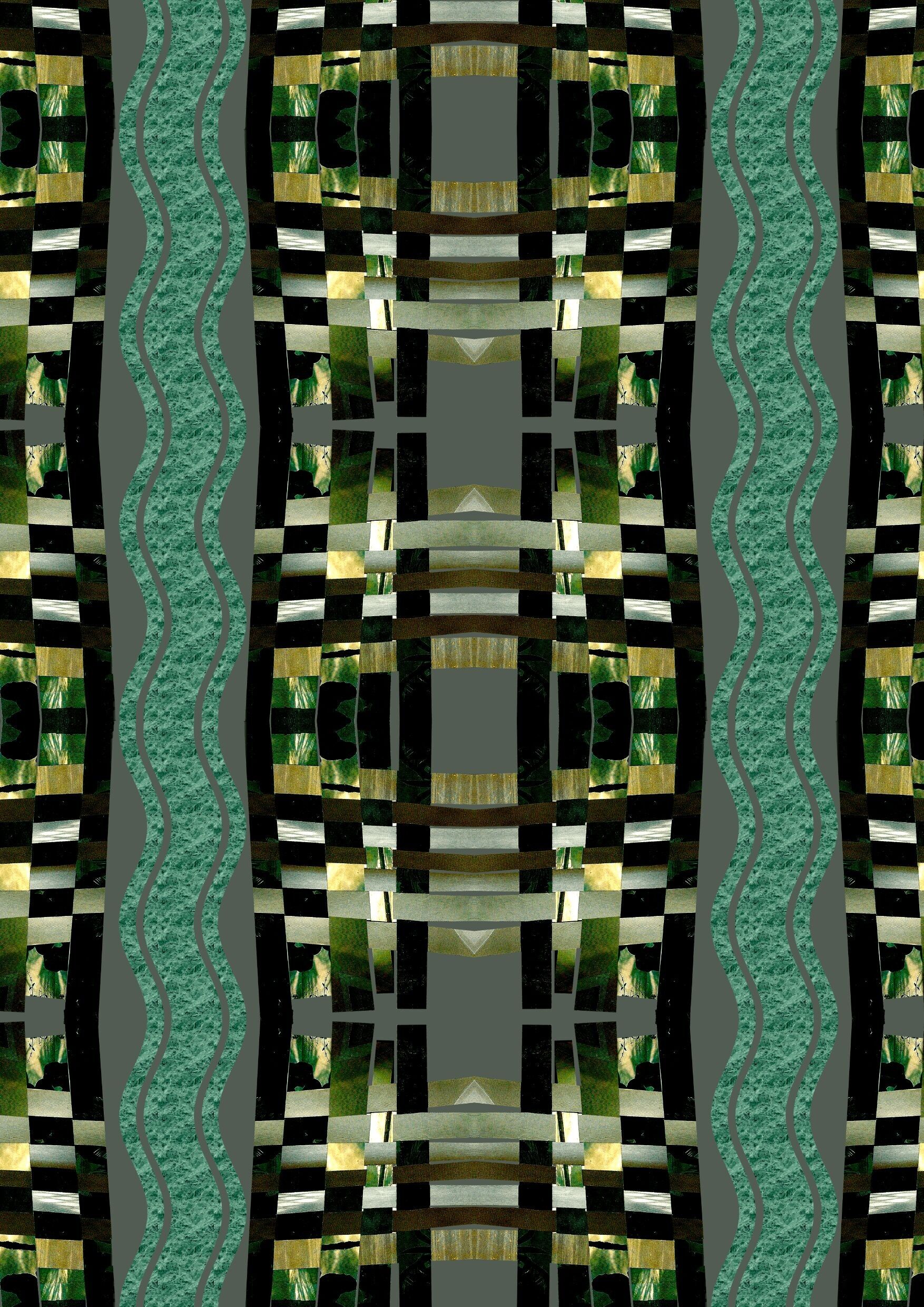 Vliestapete - Weave Green 〰️ (50 cm x 1000 cm)