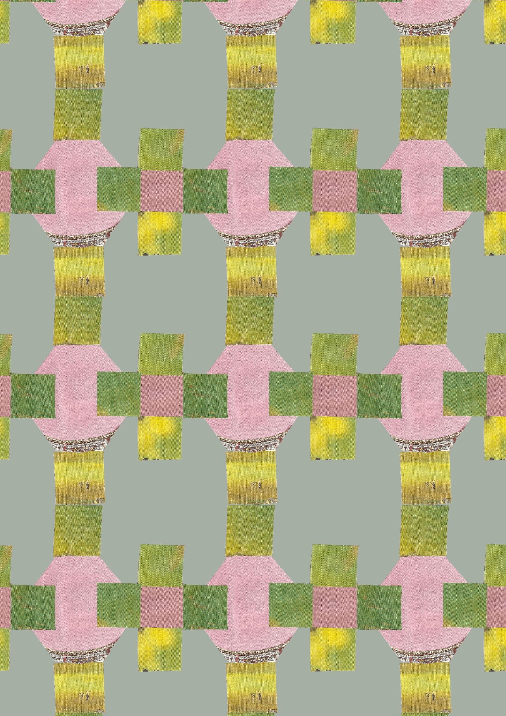 Vliestapete - Cross Lime 🔸 (50 cm x 1000 cm)