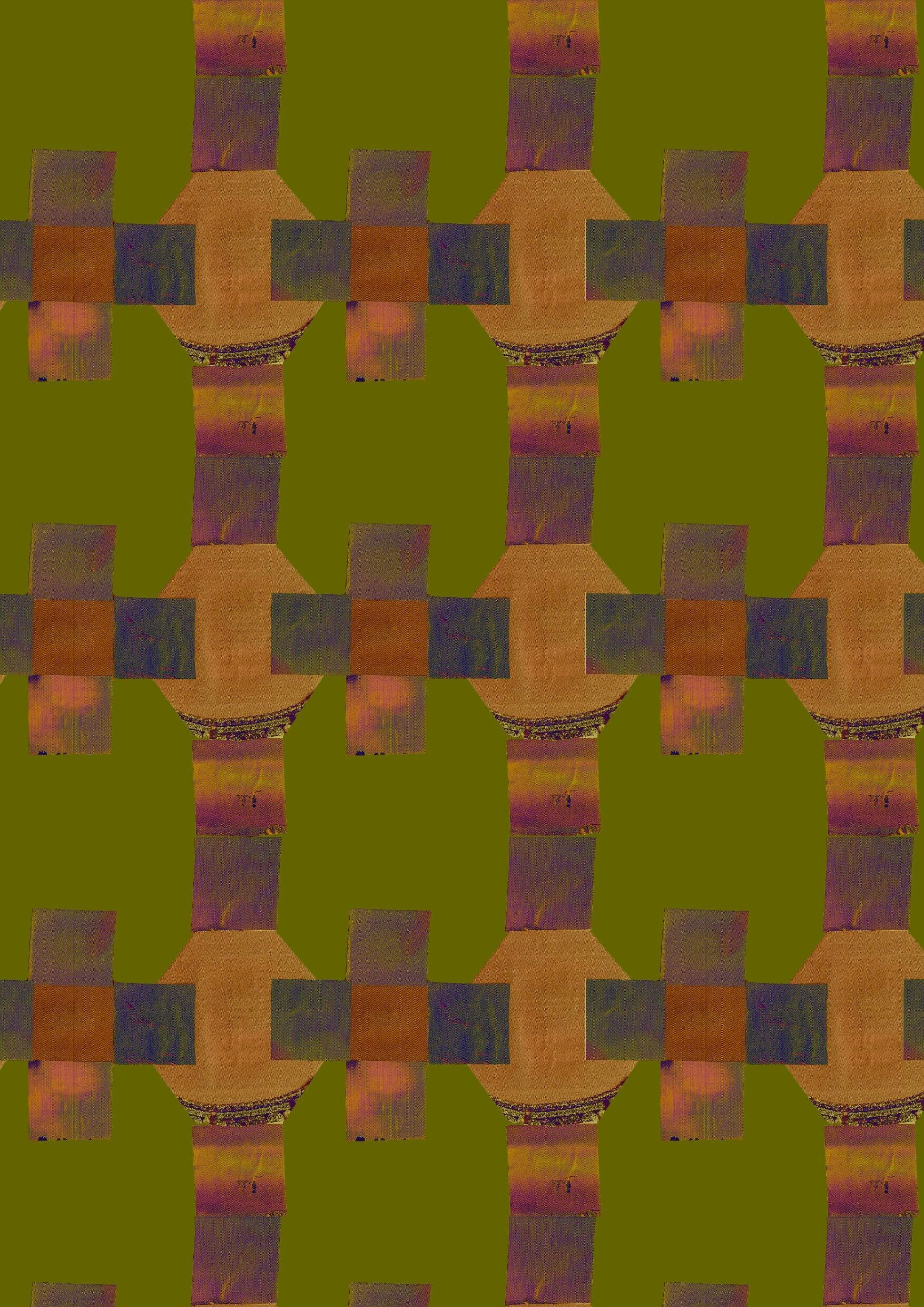 Vliestapete - Kreuz Dunkelgrün 🔸 (50 cm x 1000 cm)