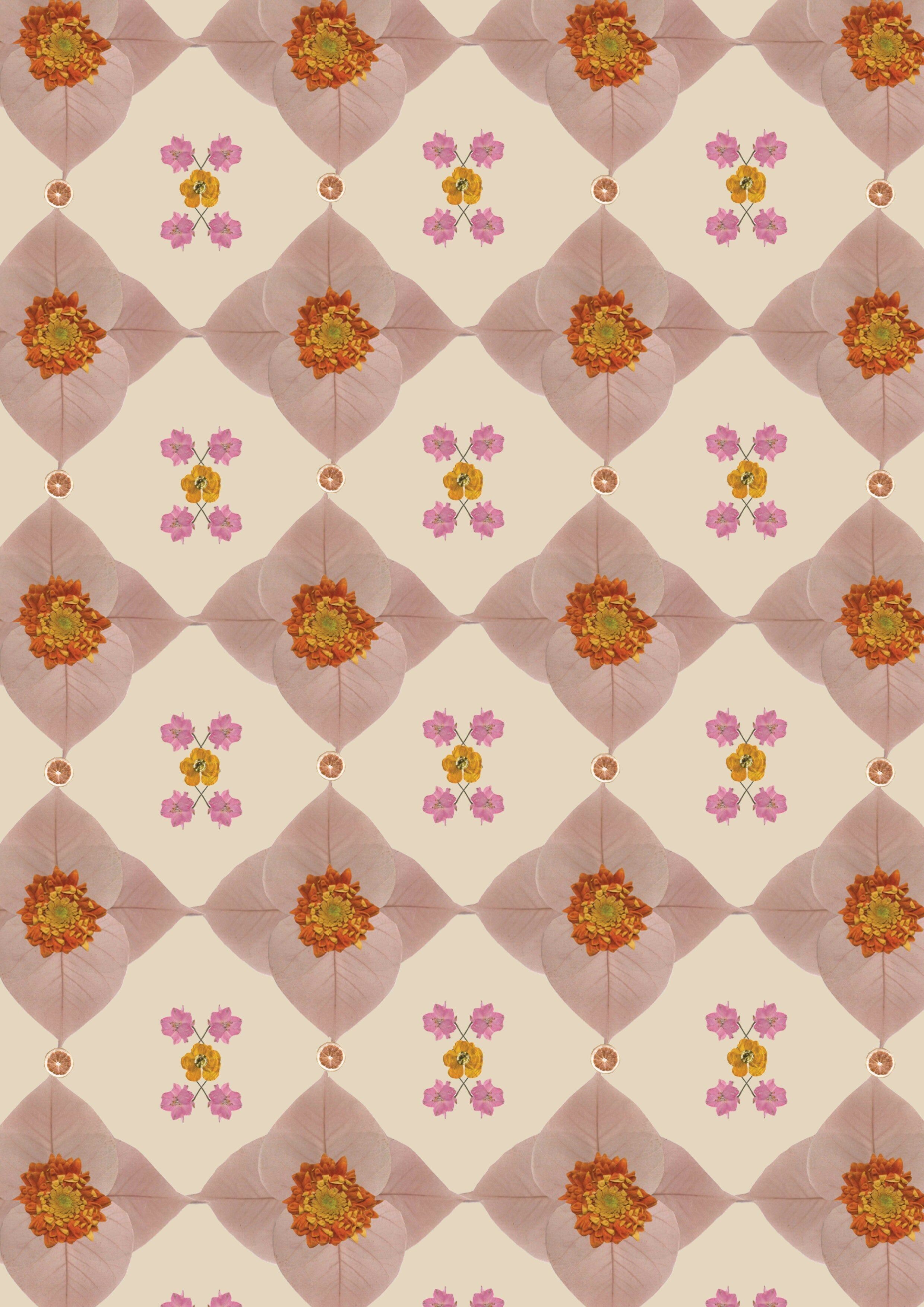 Vliestapete - FLORUM TESSERA BEIGE (50cm x 1000cm)