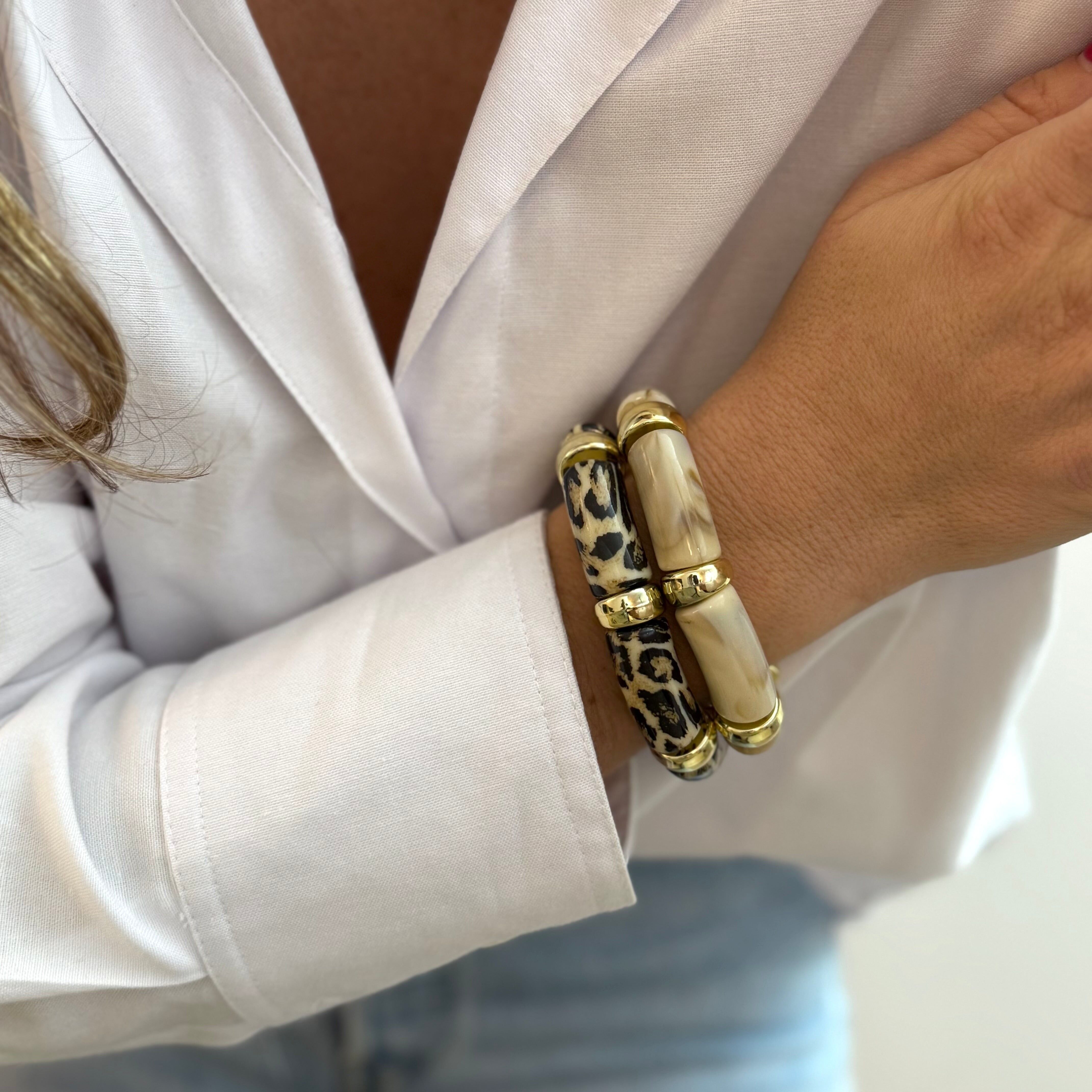 Gemini - Beige - set of 2 bracelets