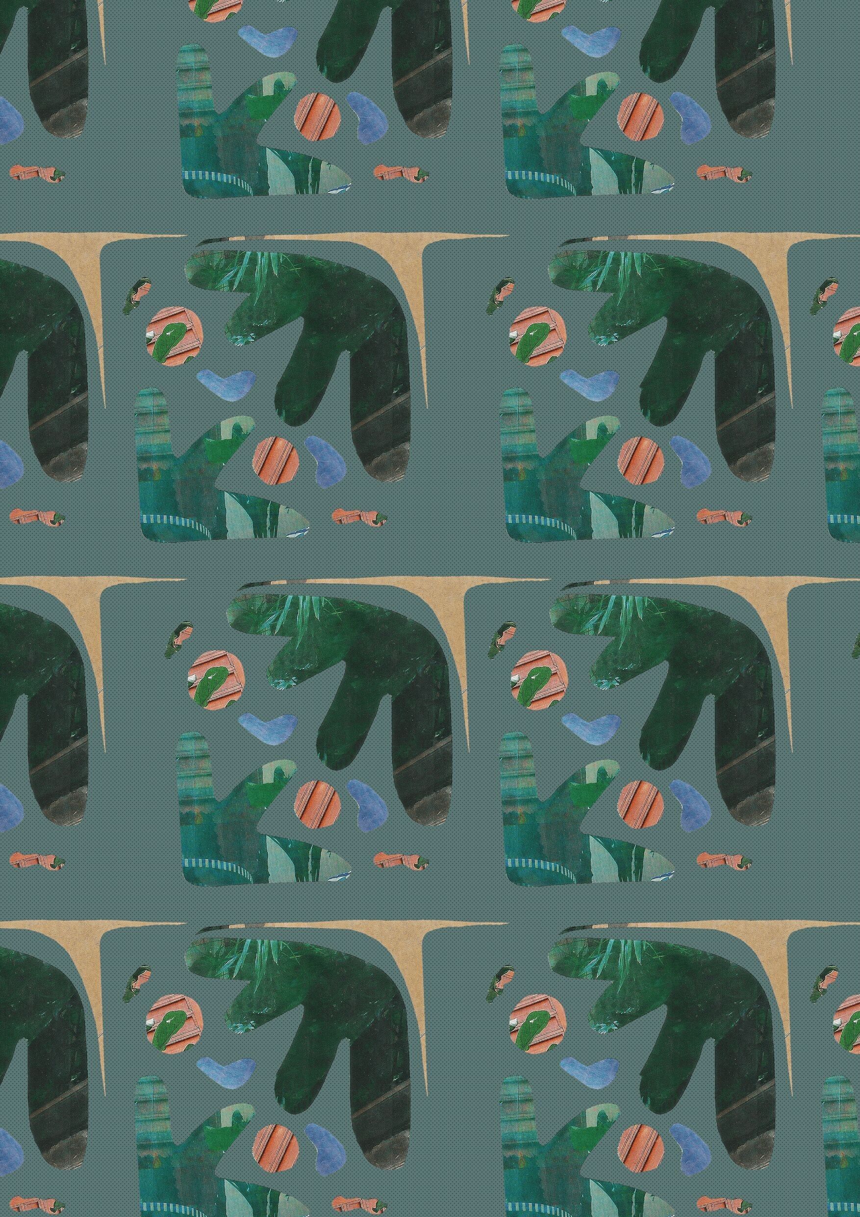 Vliestapete - Matisse Lorbeer 🧩 (50 cm x 1000 cm)