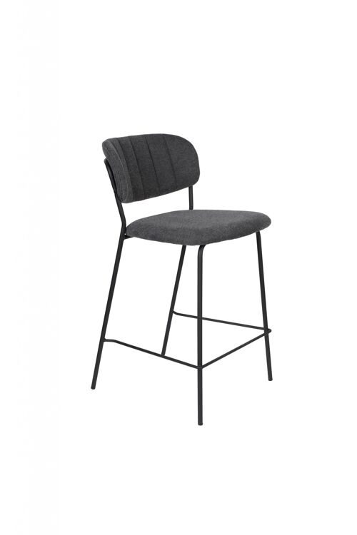 Counter stool jolien black/dark grey