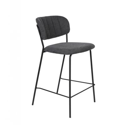 Counter stool jolien black/dark grey