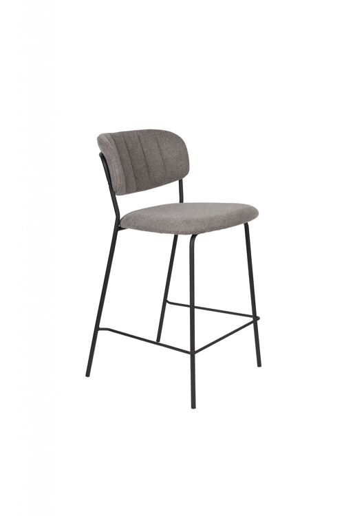 Counter stool jolien black/grey