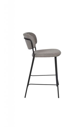 TABOURET DE COMPTOIR JOLIEN NOIR/GRIS 3