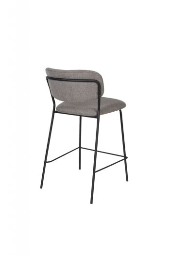 TABOURET DE COMPTOIR JOLIEN NOIR/GRIS 4