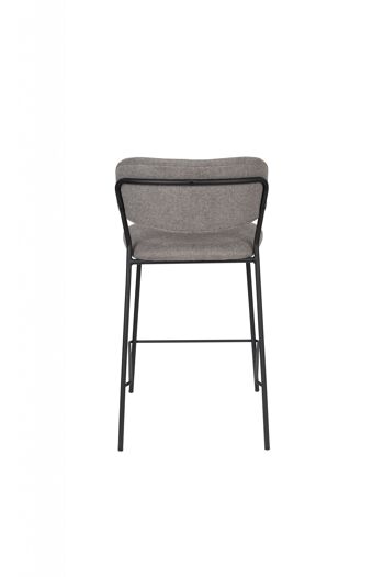 TABOURET DE COMPTOIR JOLIEN NOIR/GRIS 5