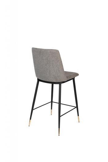 TABOURET DE COMPTOIR LIONEL GRIS CLAIR 4