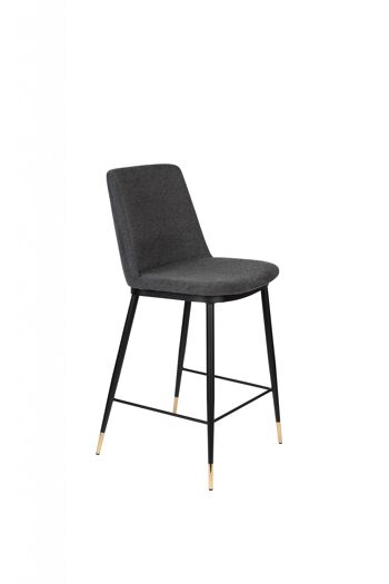 TABOURET DE COMPTOIR LIONEL GRIS FONCÉ 1