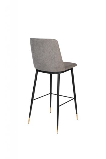 TABOURET LIONEL GRIS CLAIR 4