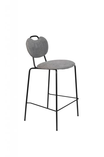 TABOURET DE COMPTOIR GRIS TREMBLE 1