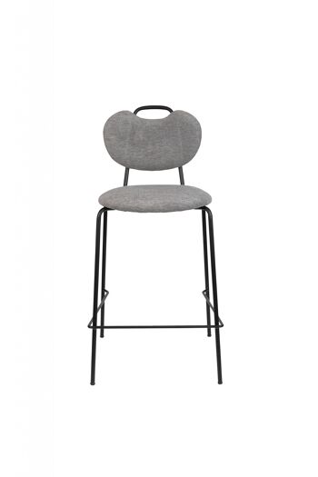 TABOURET DE COMPTOIR GRIS TREMBLE 2