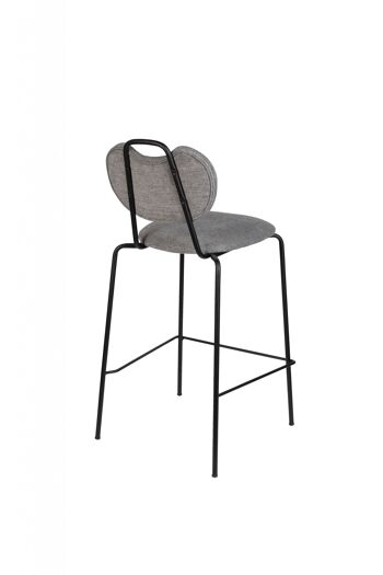 TABOURET DE COMPTOIR GRIS TREMBLE 4