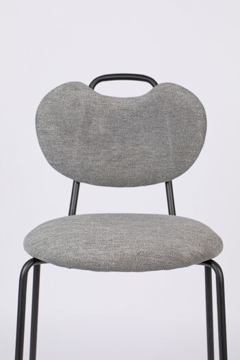 TABOURET DE COMPTOIR GRIS TREMBLE 6