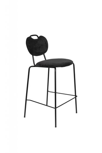 TABOURET DE COMPTOIR ASPEN NOIR 1