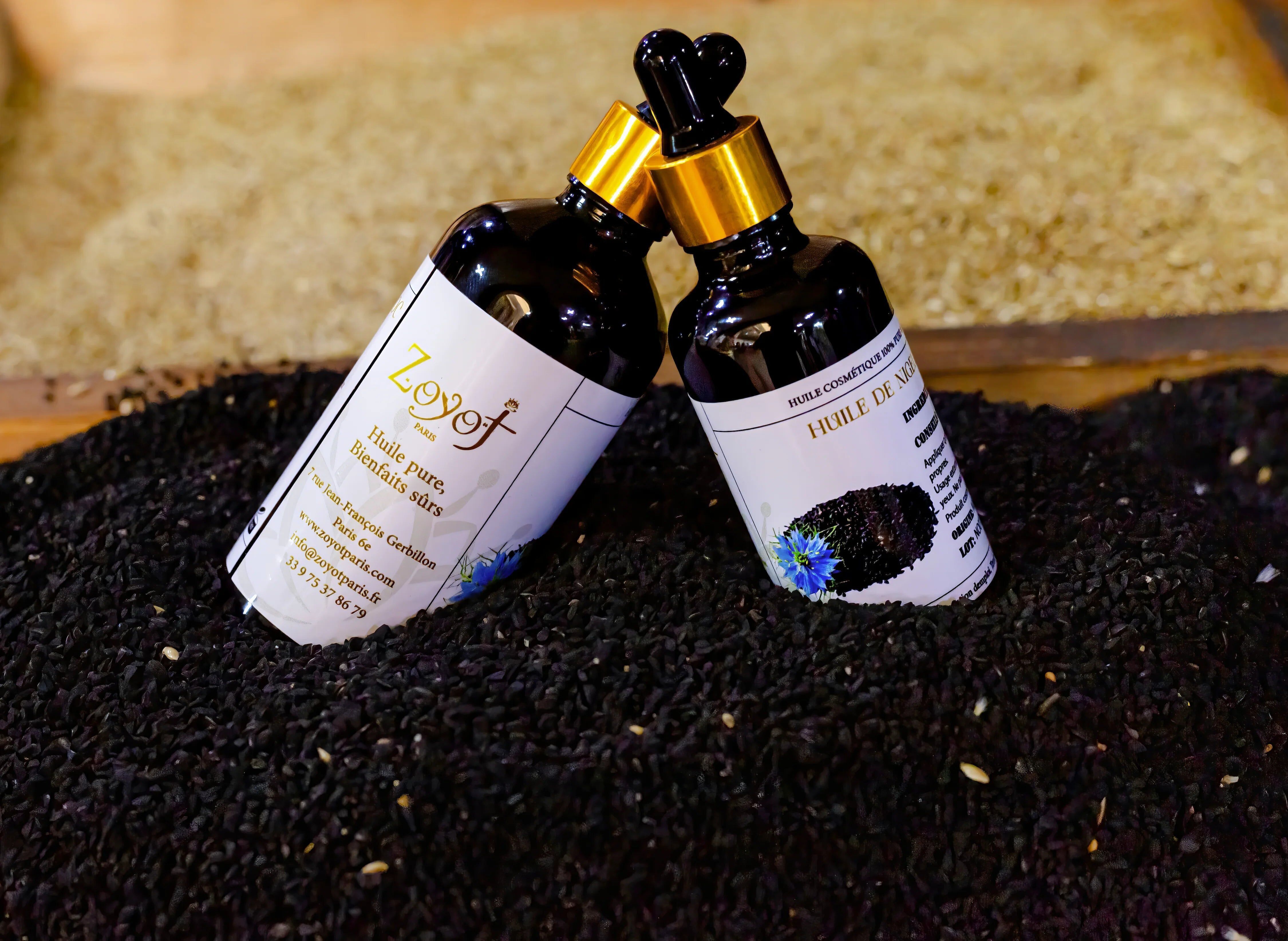 Huile de nigelle pure du Maroc