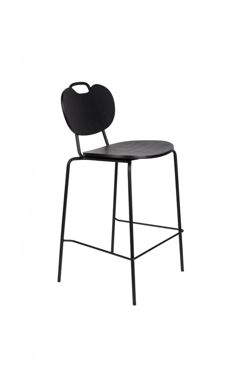 Counter stool aspen wood black
