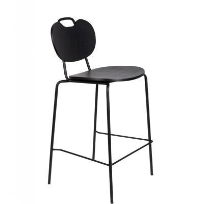 Counter stool aspen wood black