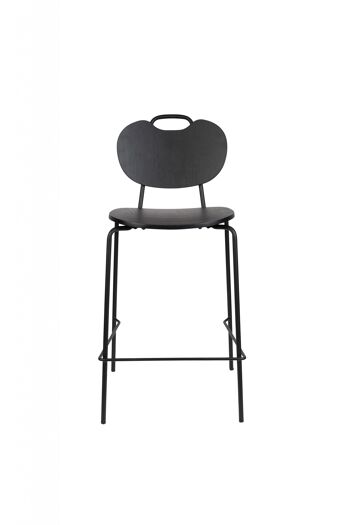 TABOURET DE COMPTOIR BOIS DE TREMBLE NOIR 2