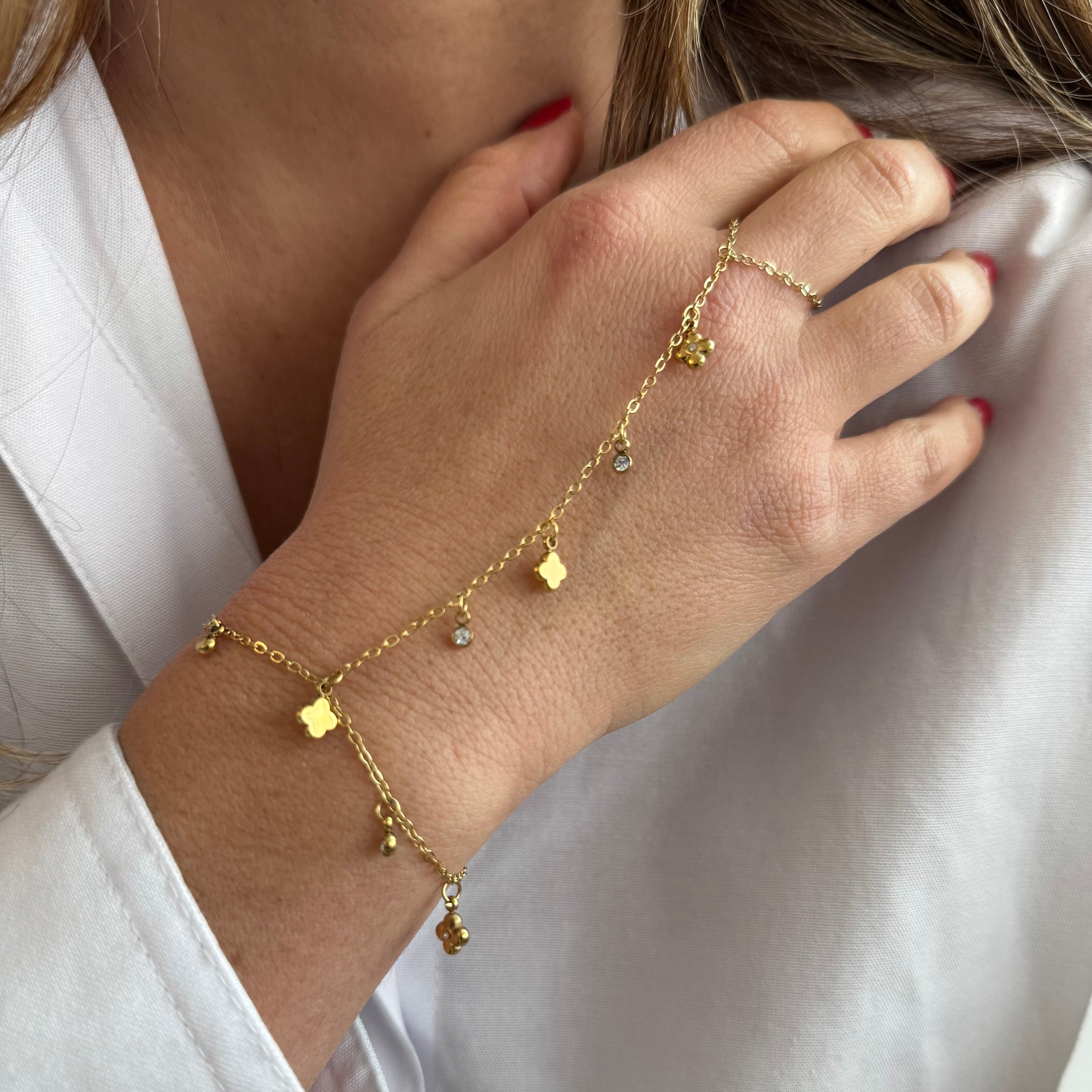 Malina – Handkette – Gold oder Silber