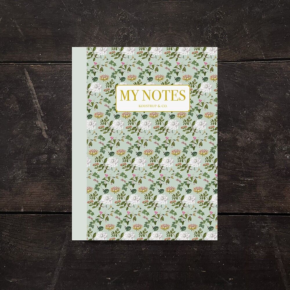 Note Booklet - The Flora Danica Atlas pattern