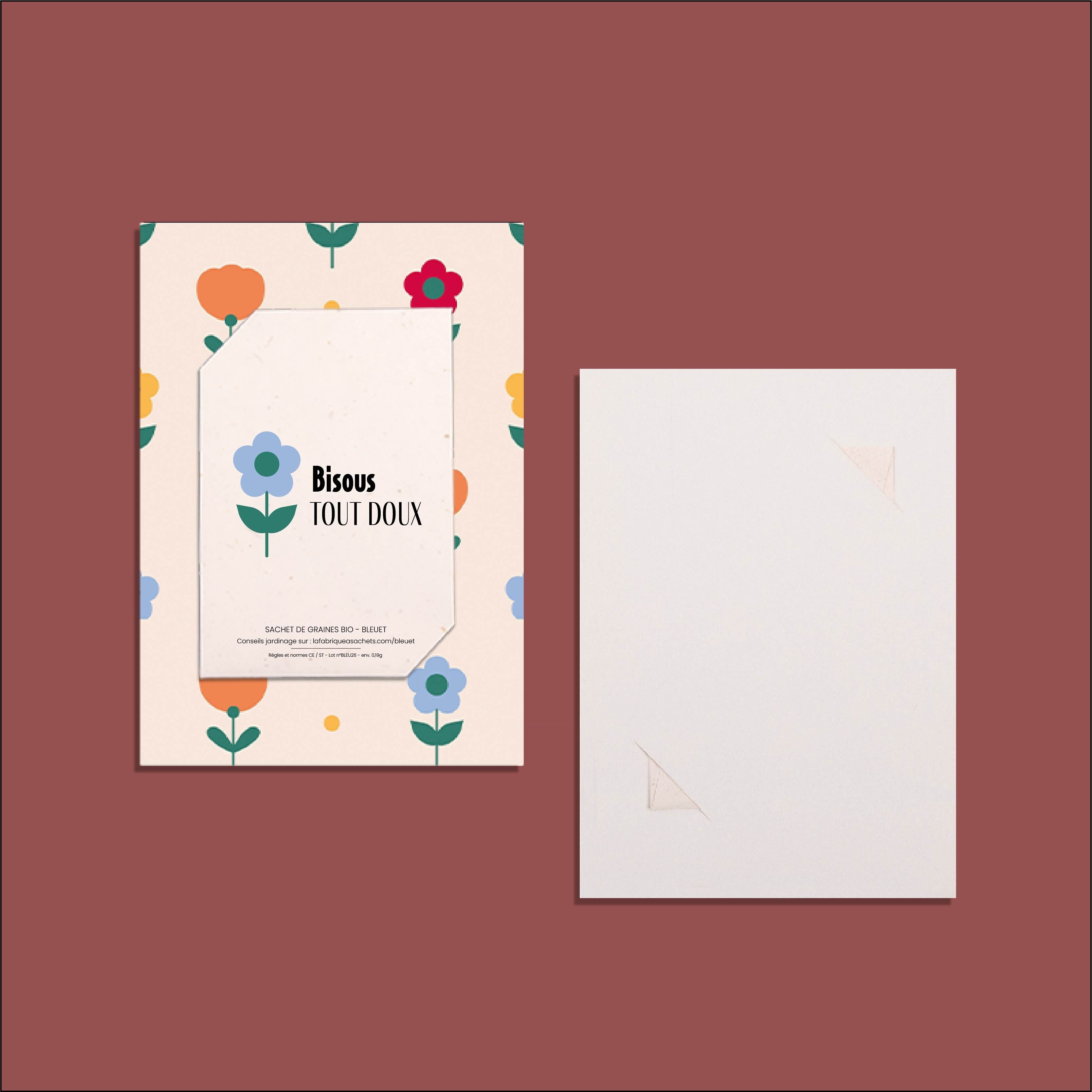 Süße Küsse – Liebeskarte zum Aussäen