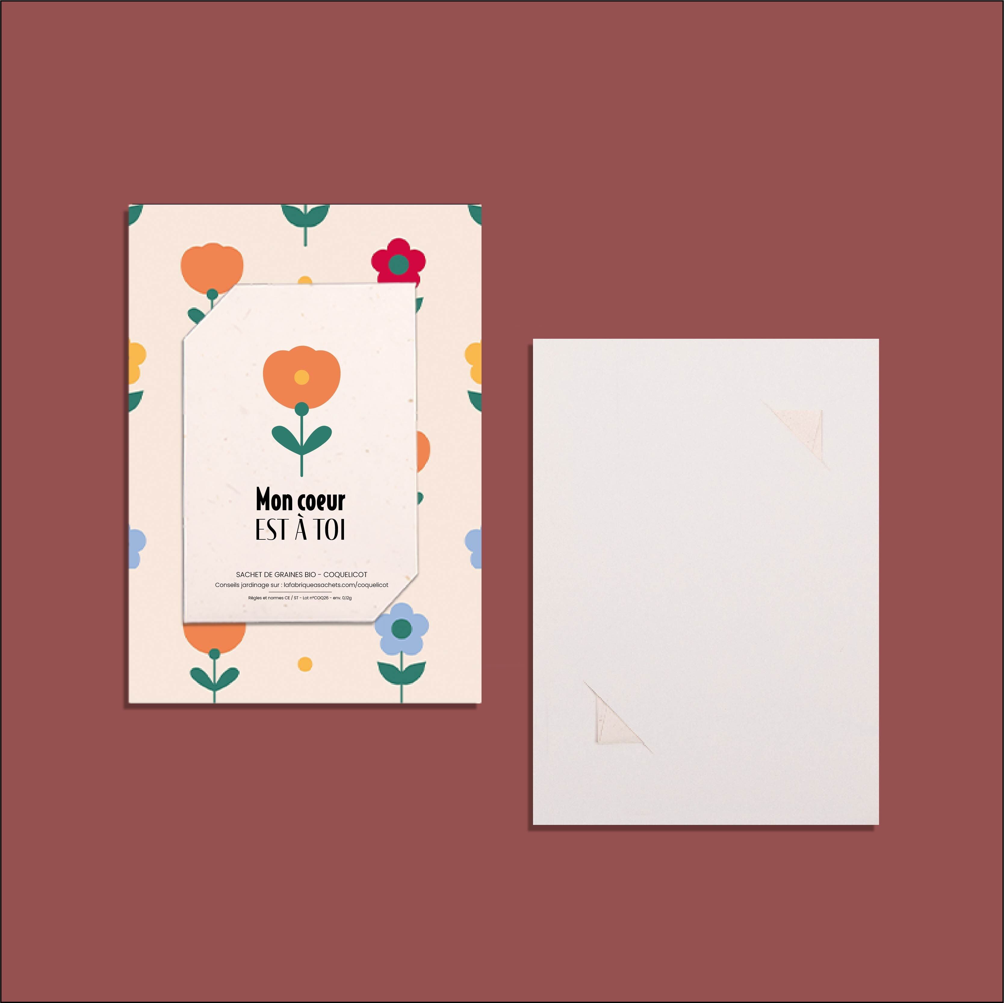 Mein Herz gehört dir – Liebeskarte zum Aussäen