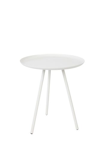 TABLE D'APPOINT BLANC GIVRE 1