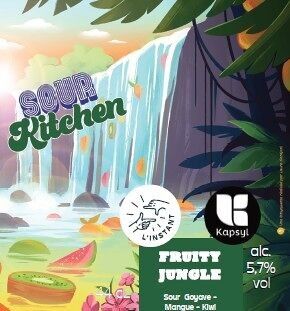 Fruity Jungle - 44cl - Sour Goyave, Mangue, Kiwi - Collab Kapsyl - 5.7%alc.