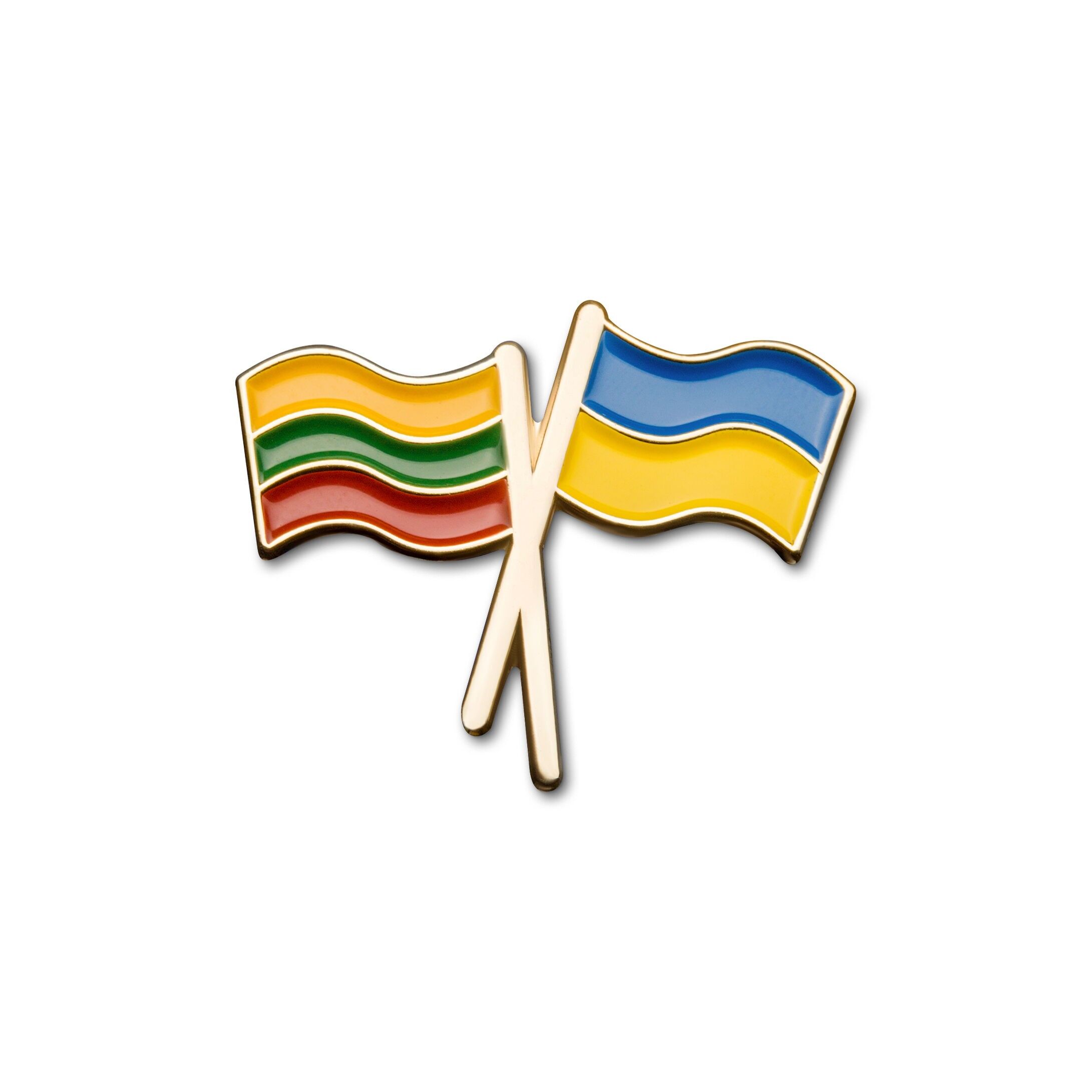 Enamel Pin "Lithuanian-Ukrainian Friendship"