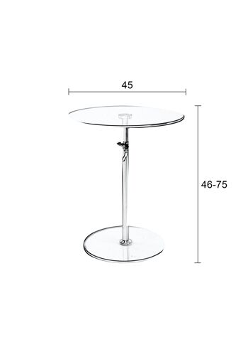 TABLE D'APPOINT KARENA TRANSPARENT 4