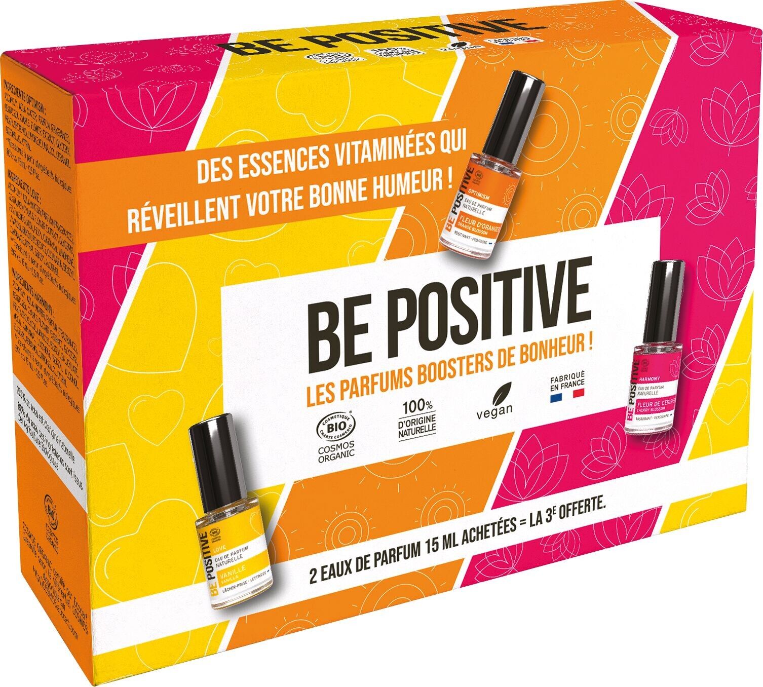 BE POSITIVE - EDP OPTIMISM LOVE HARMONY BOX 3 X 15ML