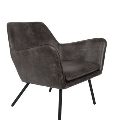 Lounge chair bon dark grey