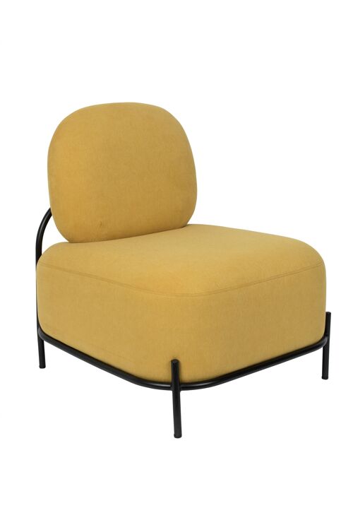 Lounge chair polly yellow