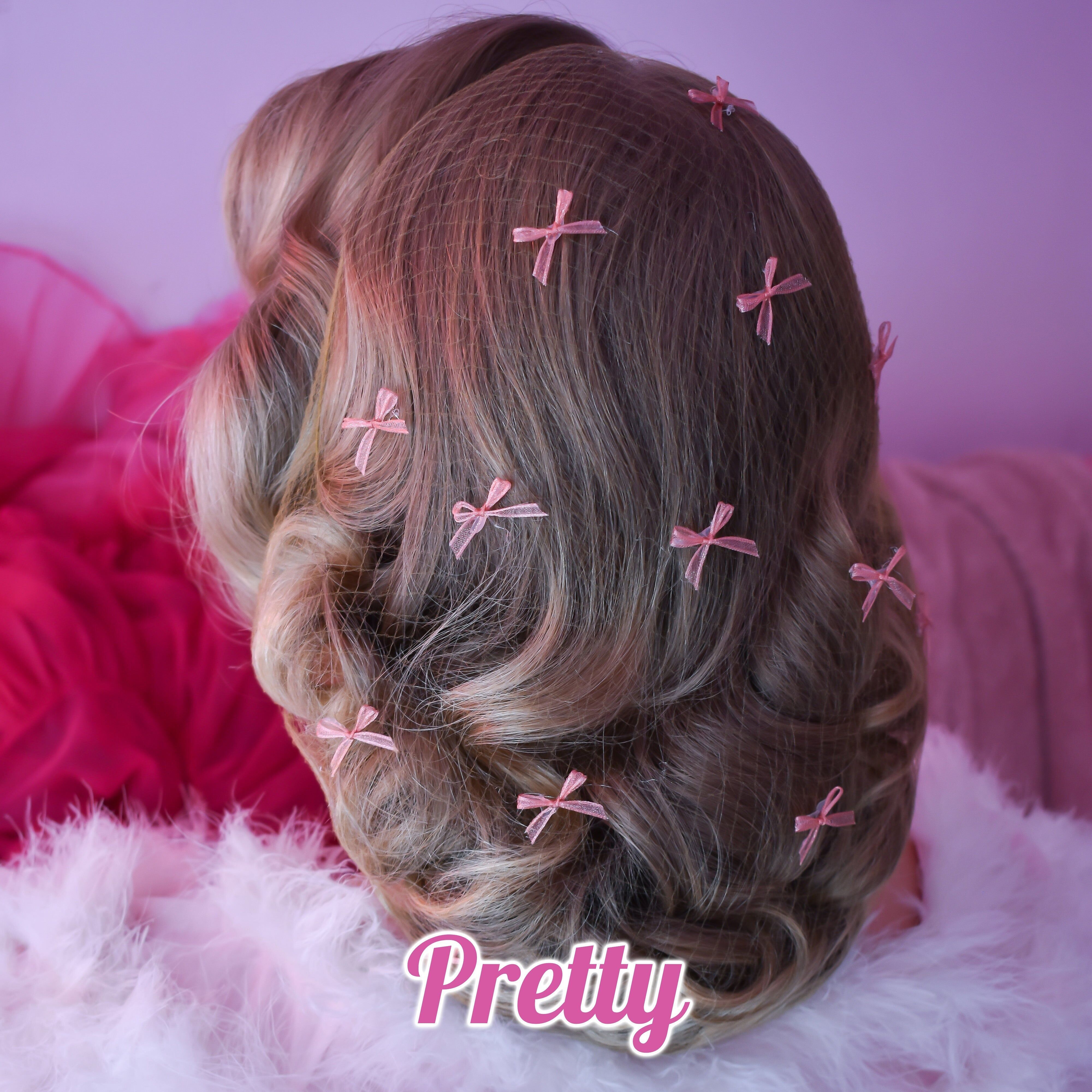 Shimmer Ribbon Bow Hair Net