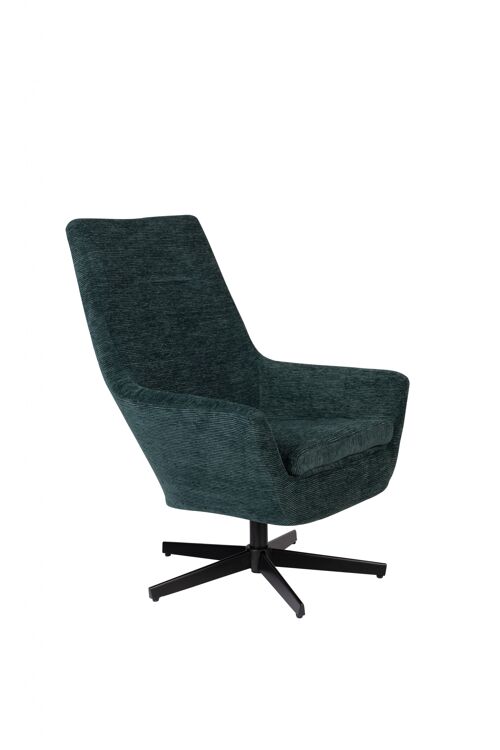 Lounge chair bruno rib green