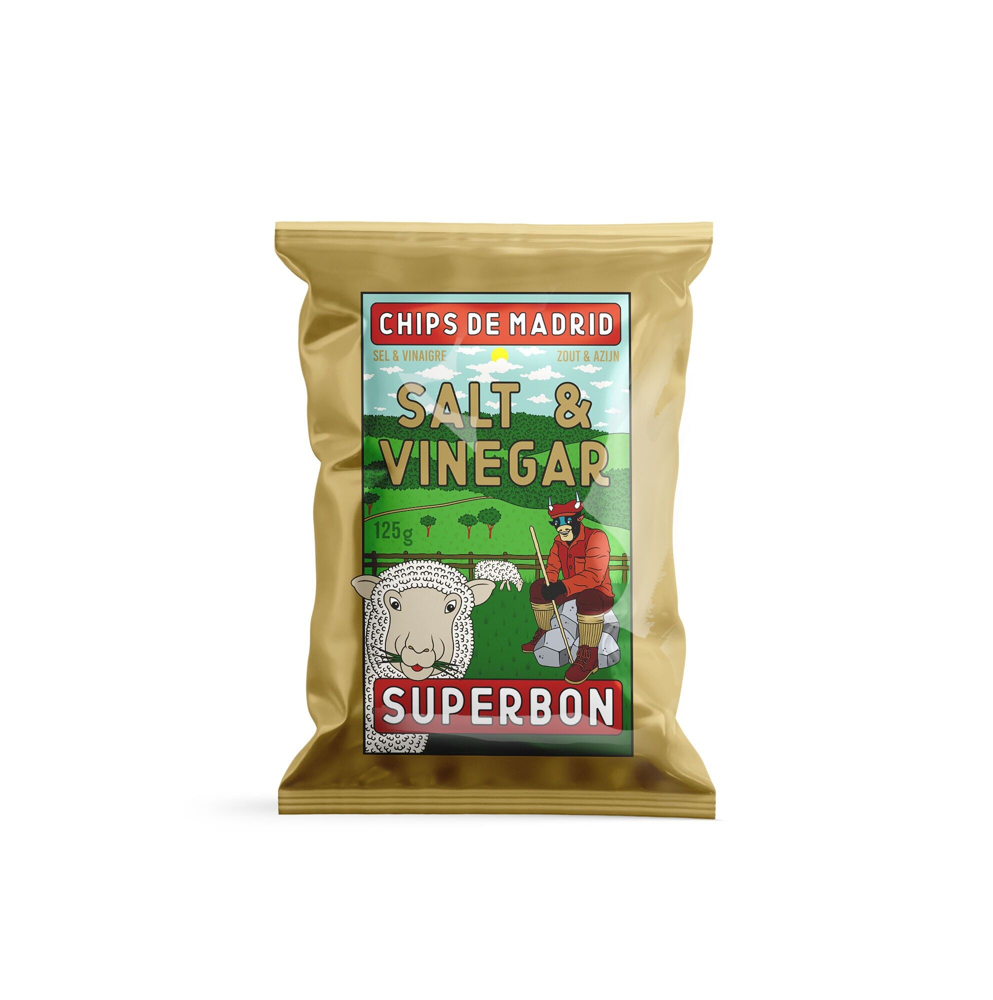 NUEVO - Chips de vinagre y sal 125g - Superbon