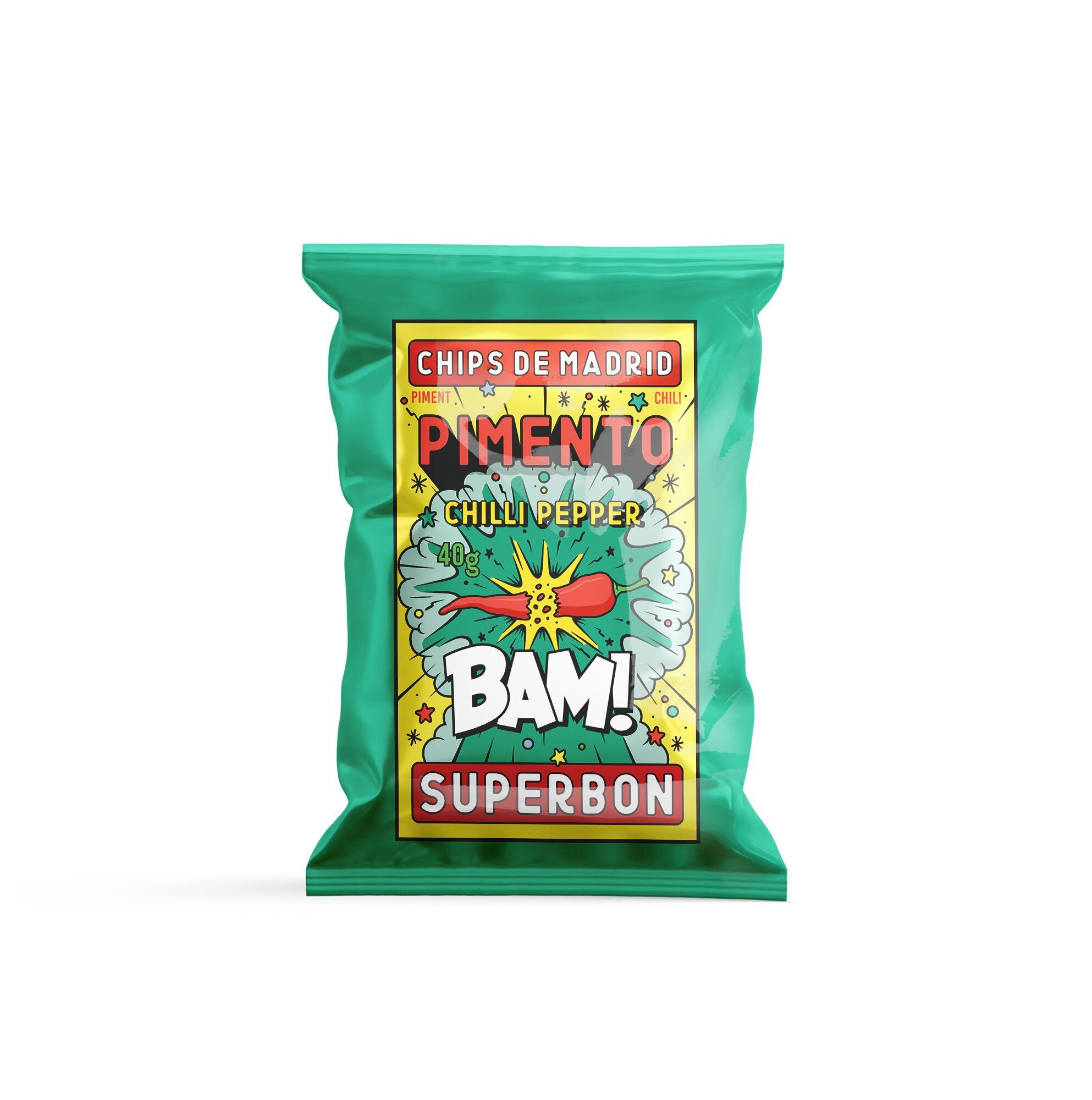 NUEVO - Chips de chile 40g - Superbon