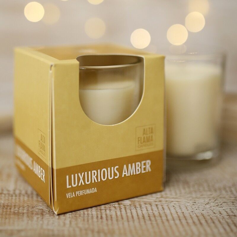 Amber - 6 units High Flame Scented Candle