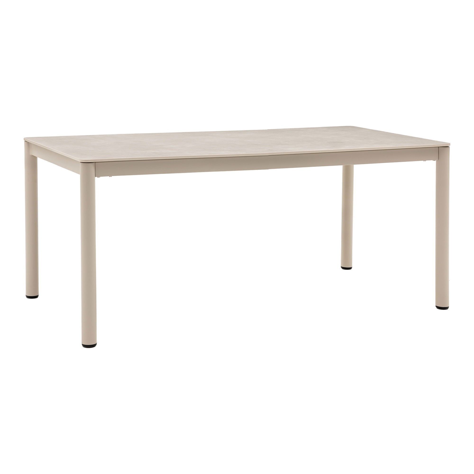 Alcudia Dining table, aluminium/ceramic, sand, 90x200x74 cm