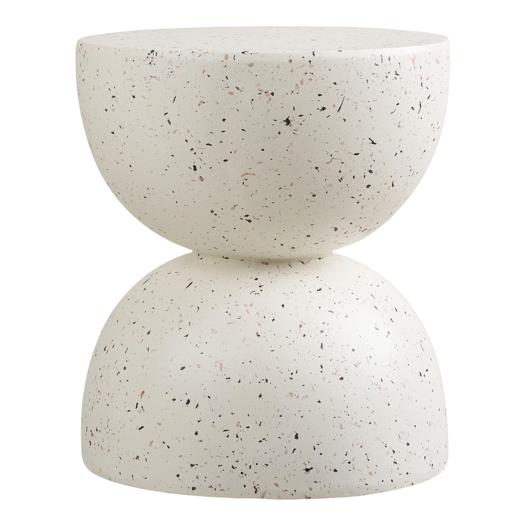Bonita Side table, fiberclay, terrazzo look, ø40x45 cm