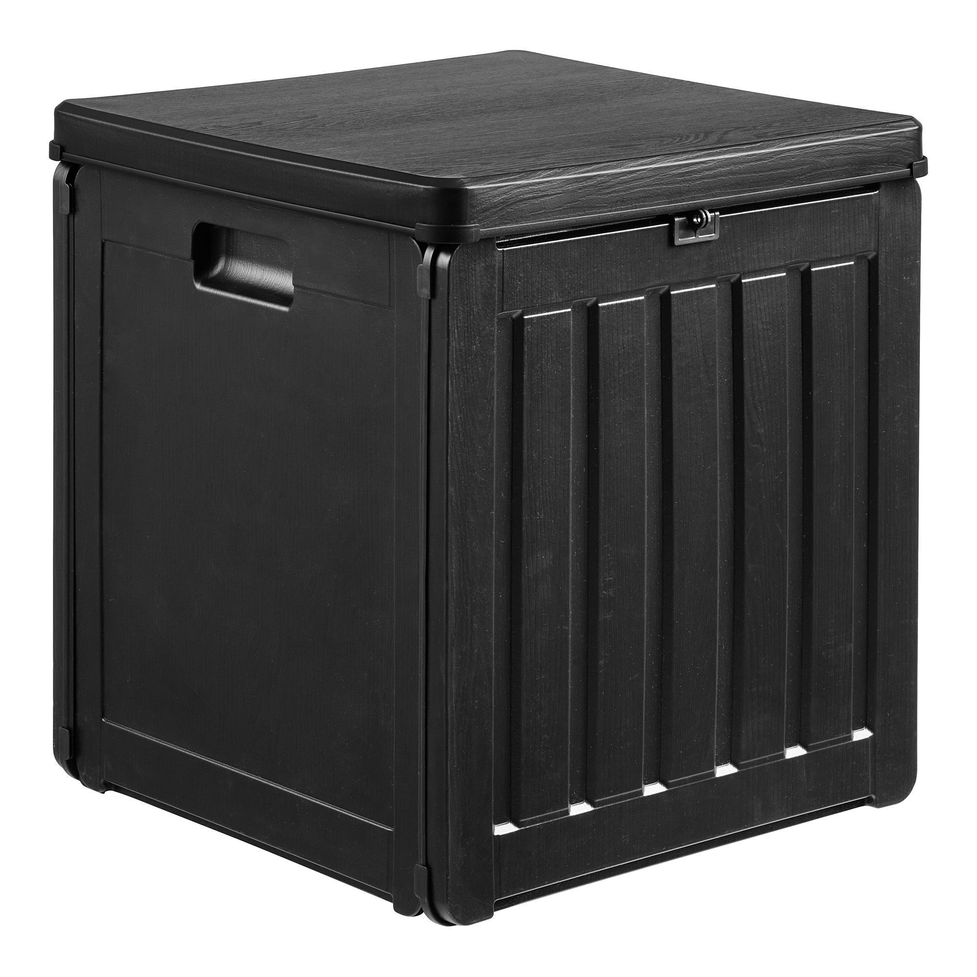 Sobra Cushion box, plastic, black, 42,8x42,8x46,4 cm, 76 L