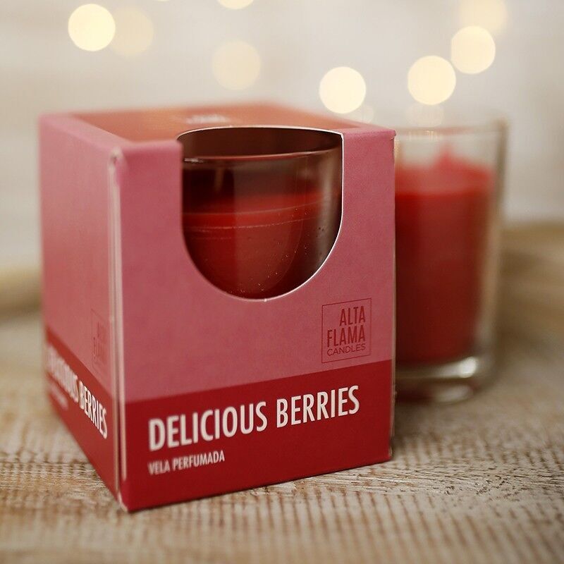 Deliciosas bayas - 6 uds Vela perfumada Alta Flama