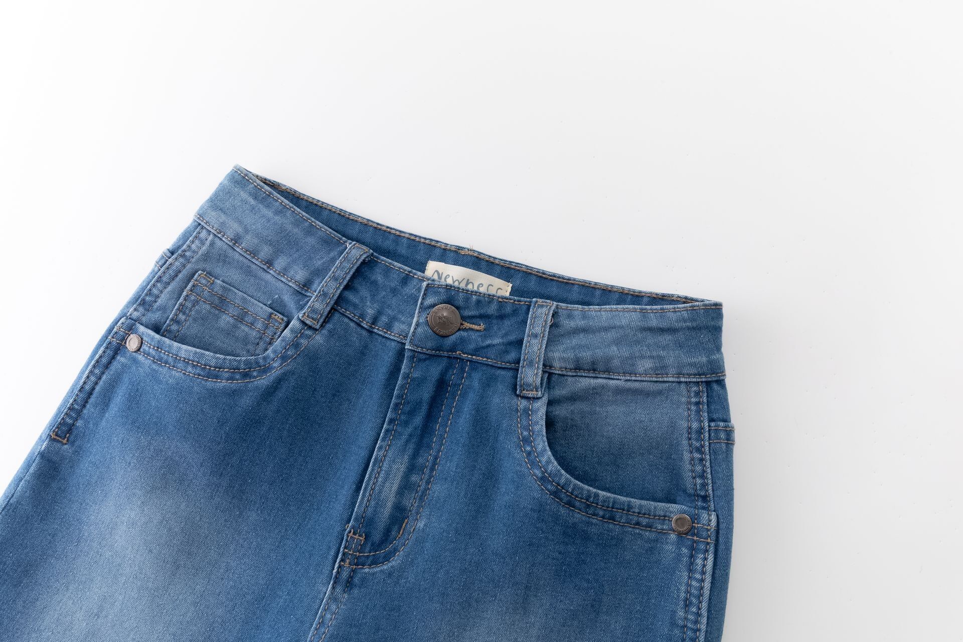 Denim Bermuda shorts for boys 7-12A KBV56311