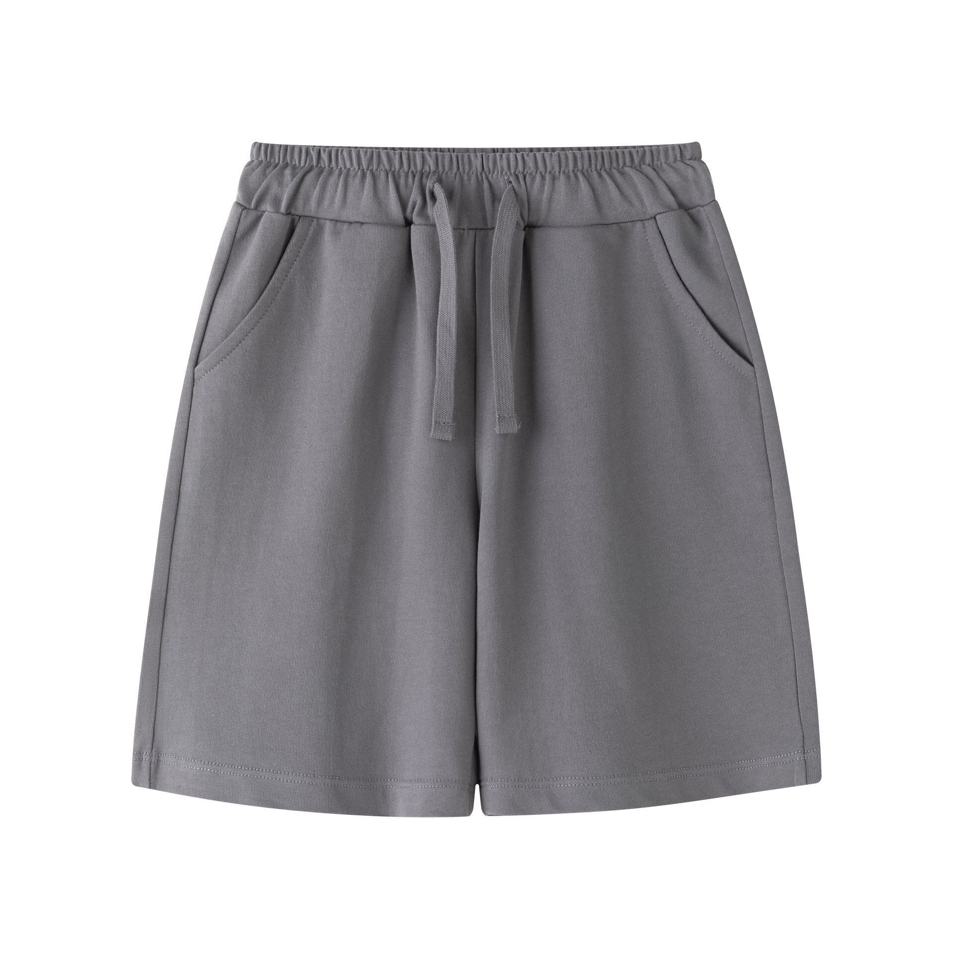Boys' shorts size 7-12A grey stretch KBV66270