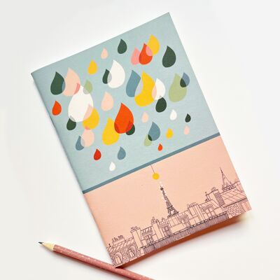 Pariser Regen-Notizbuch